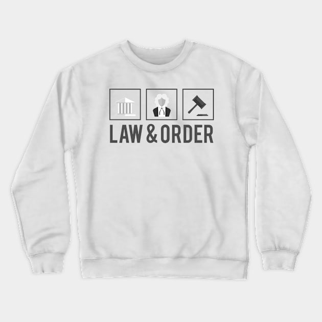 Law & Order Job Sticker Crewneck Sweatshirt by Suprise MF